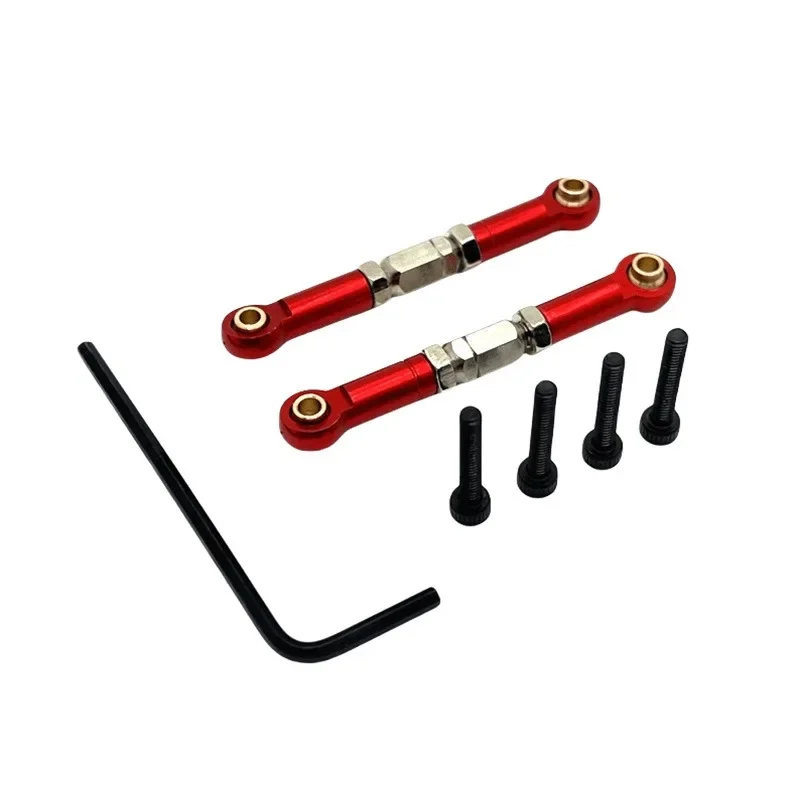 Metal Upgrade Adjustable Steering Tie Rod Spare Parts for UD 1/16 GR M16 Large Foot Remote Control Car