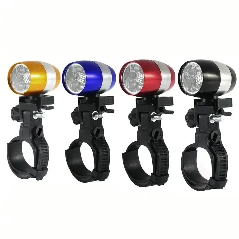 1 Pc New Professional 6 LED Mini Cycling Bike Bicycle Front Head Light Warning Lamp Safety Waterproof Headlight with Lamp Holder