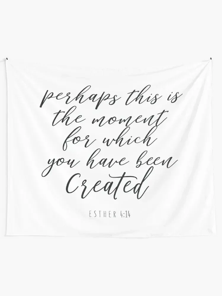 Esther 4:14- Bible Verse Tapestry Room Decoration Accessories Decoration Home Christmas Decoration Room Decorator Tapestry