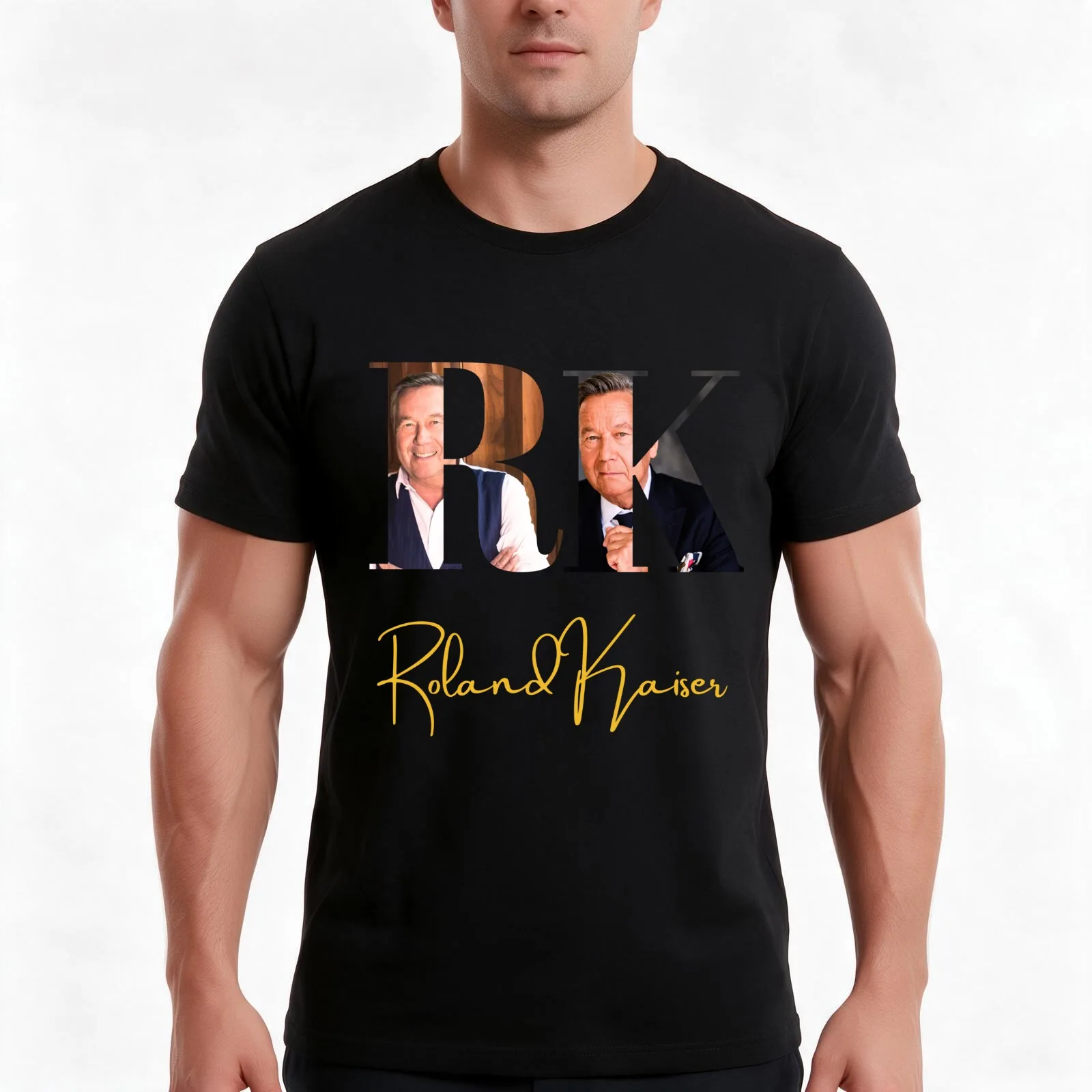 Roland kaiser - roland kaiser merch T-Shirt Summer Casual Cotton Tee Oversized Streetwear Tops Vintage Graphic Print