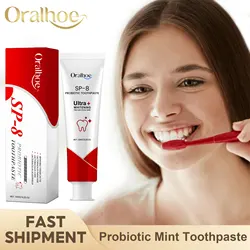 Sp-8 Probiotic Toothpaste Remove Yellow Teeth Cleansing Plaque Prevent Dental Caries Protect Oral Fresh Breath Tooth Whiten Care