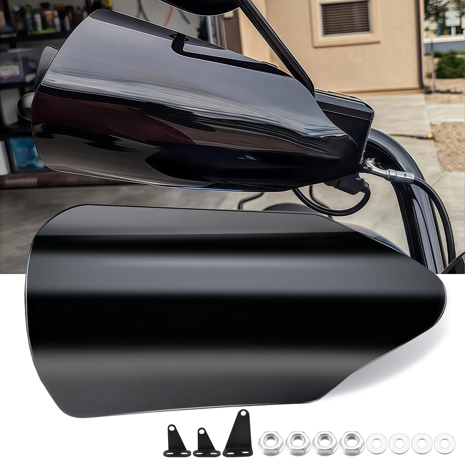

Motorcycle Accessories Handguard Protector Handlebar Windshield Shield Cover For Harley Touring Road Glide Street Glide1996-2025