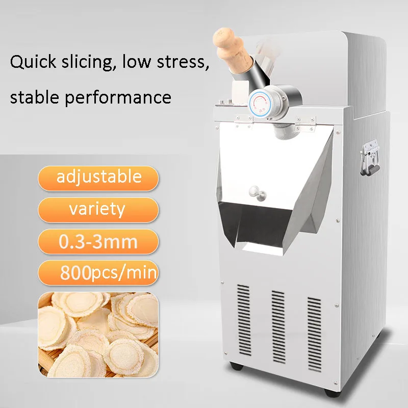 

Stainless Steel Slicer High-efficient Slicing Cutter New Arrival Multifunctional Ginseng Slicer Chinese Herbal Slicer Equipment