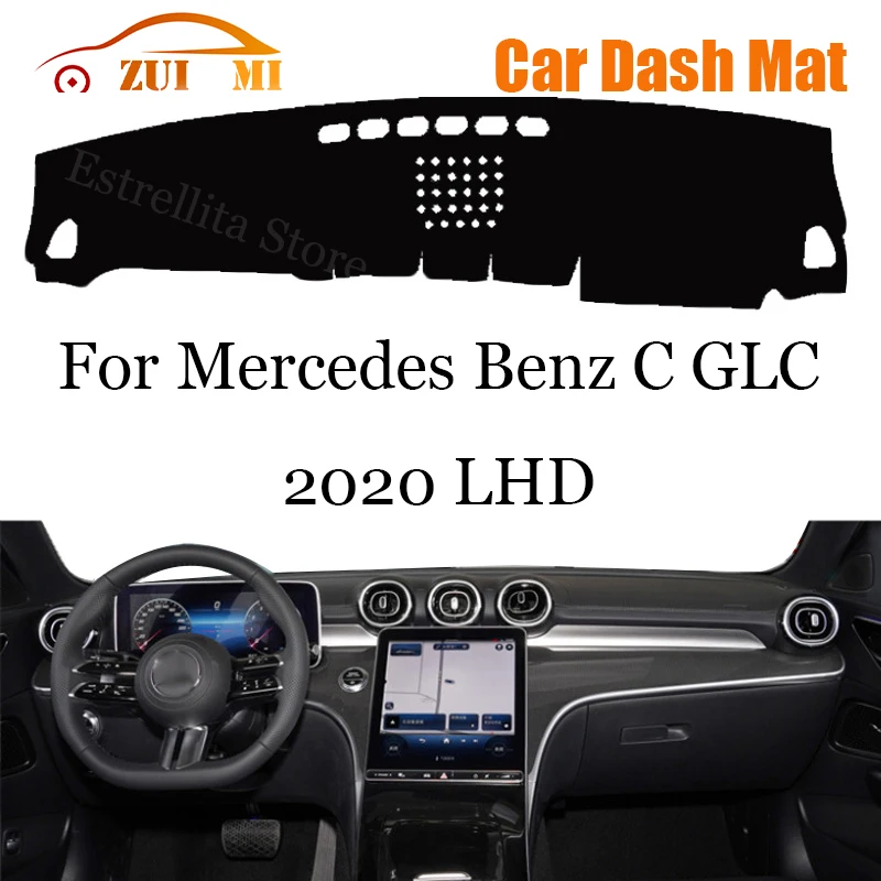 

ZUIMI Dashboard Cover Dash Mat Dashmat For Mercedes Benz C GLC 2015~2018 LHD RHD Dash Board Cover Pad Sun Shade