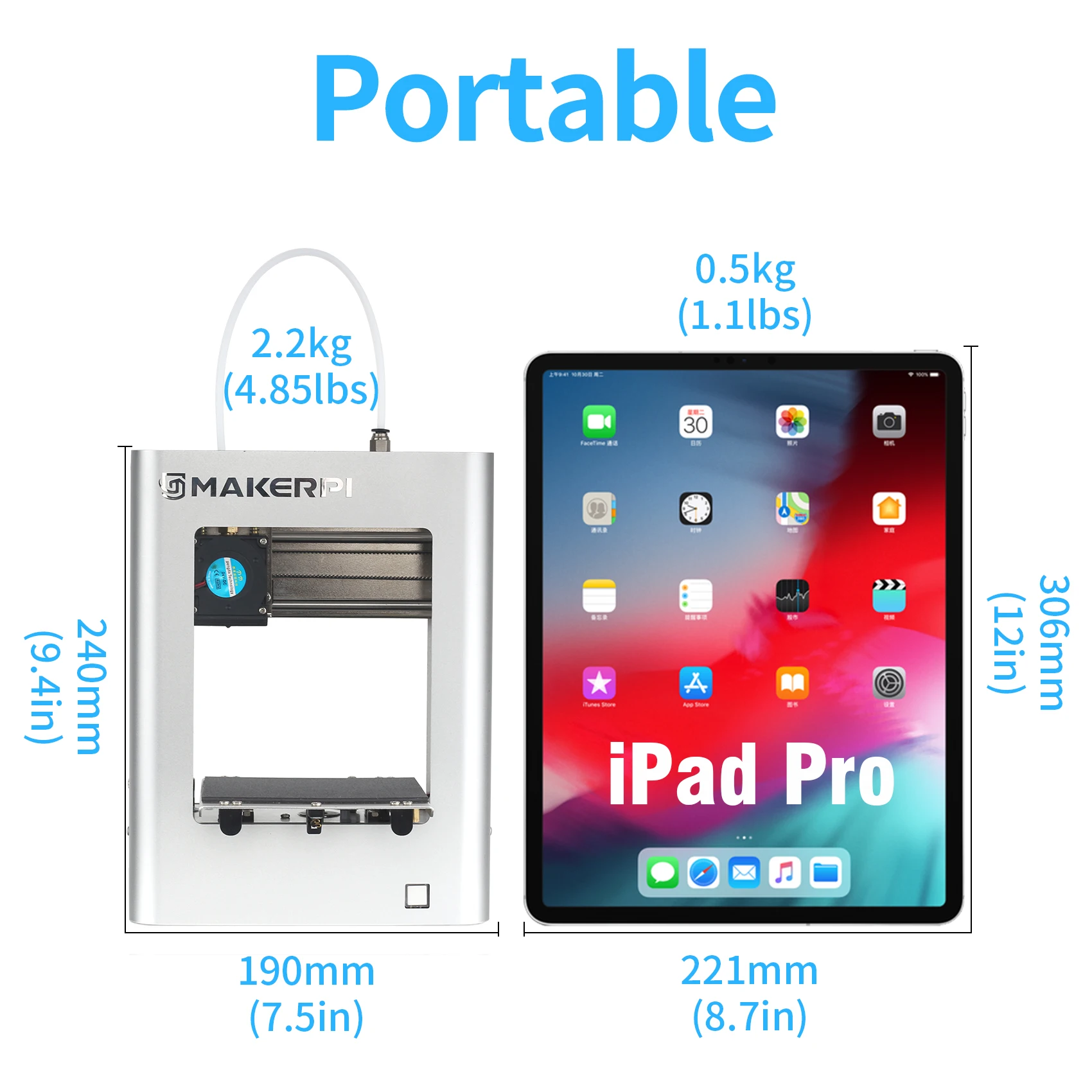 High Performance Makerpi M1 Auto-leveling Fdm Small Size Fdm Fff Manufacturers In China 3d Printer hine Digital Ecuador