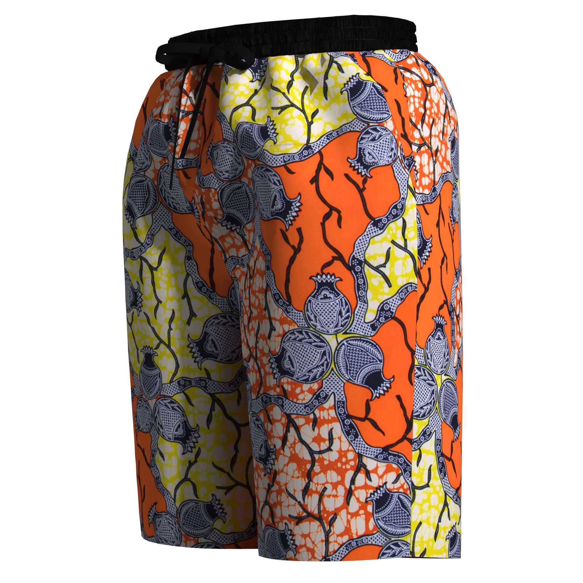 الأفريقية طباعة الأزواج السراويل للجنسين مطابقة طول الركبة شورتات للبحر مع مرونة الخصر عطلة هدية عيد الحب WYQ1105 #3