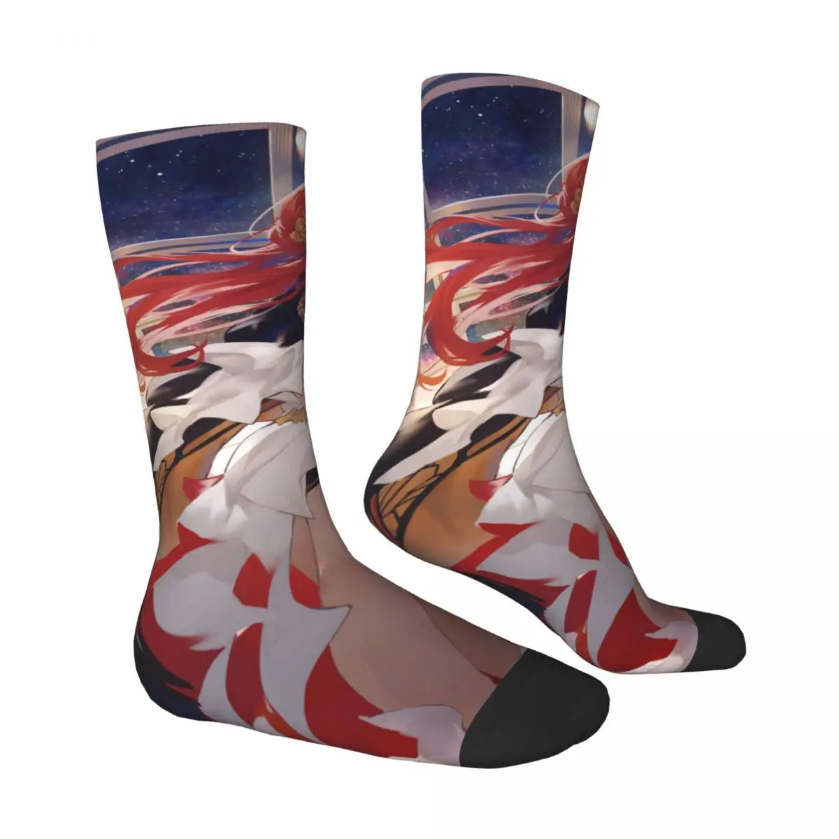 Himeko Honkai Star Rail Spiel Socken männliche Herren Frauen Frühlings strümpfe Harajuku