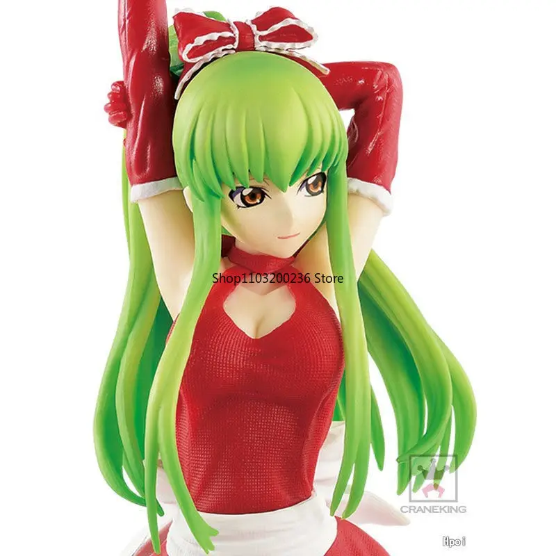 Bandai Original EXQ Code Geass Lelouch of The Rebellion C.C. Świąteczna figurka akcji Ozdoby na biurko Model prezent