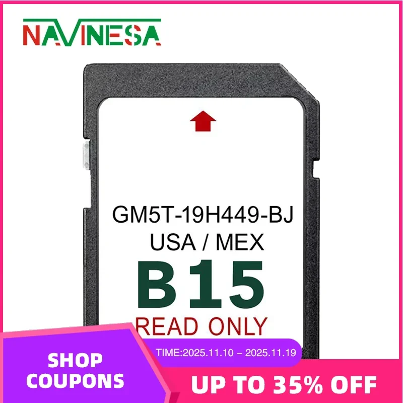 

32GB SD Card for Ford Focus Transit Car Navigation Map Version15 Data GPS Map USA MEX 2024 Sat Nav