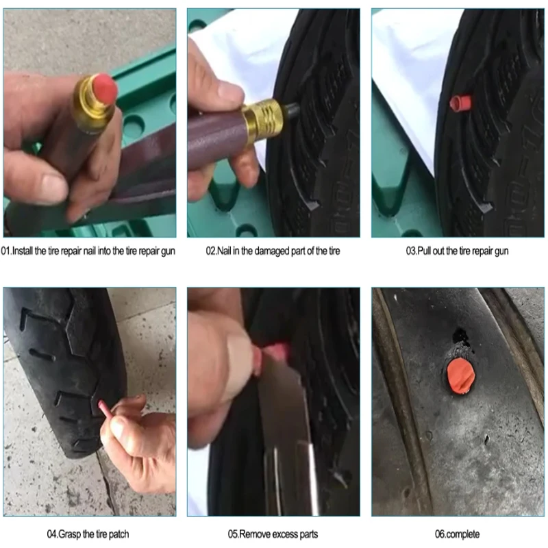 10/20/50 قطعة سيارة الإطارات الفطر رئيس المطاط التصحيح أداة فراغ الإطارات طقم تصليح دائم وطويلة الأمد أداة إصلاح السيارات