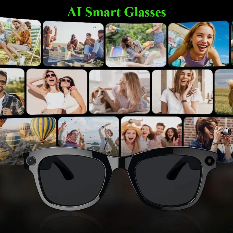 

800W Pixel Sunglasses M01Pro AI Smart Intelligent Translation Glasses, Object Recognition Voice Assistant, Call Music