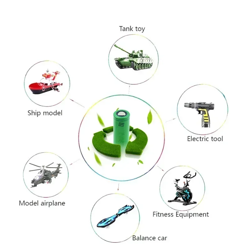 100%.Original.rechargeabie.VTC5.3.7V.2500mAh.Li-ion.battery.18650 para Sony.US18650.VTC5.30A Juguetes Linterna. Herramientas.