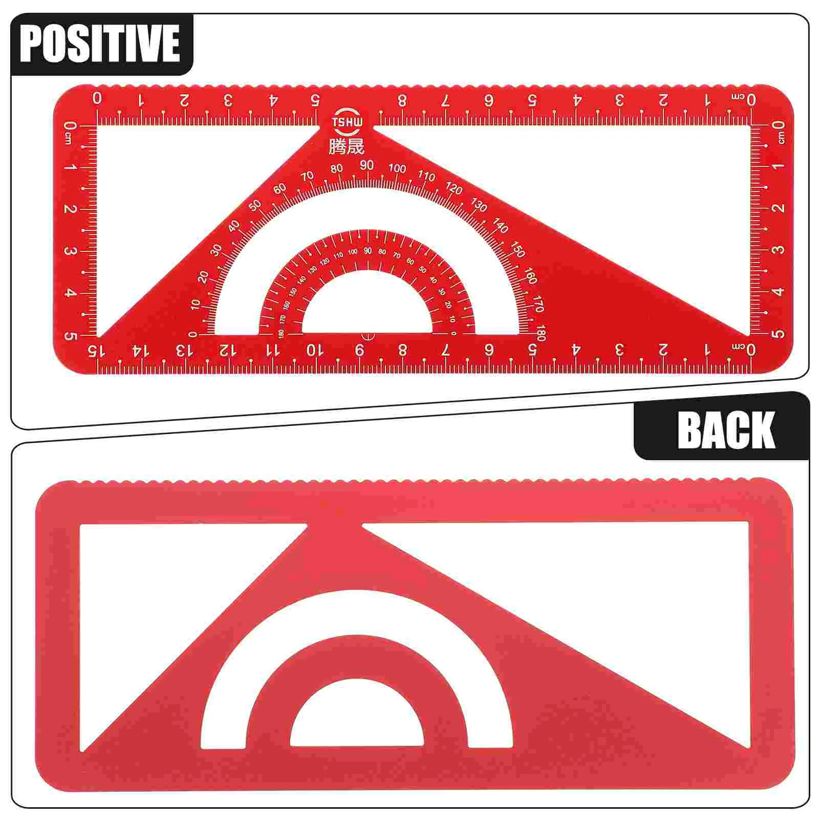 Metal Ruler Square and Cartabon Technical Drawing Metric Rulers for Protractor Measurement