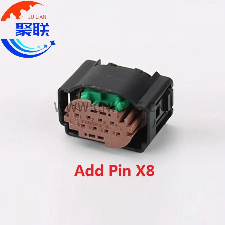 1Set 8Pin 2-1534229-2 2-929342-2 Auto Car Radar Wire Socket for Audi VW BMW Benz 1534229-1 929342-1 With Pin