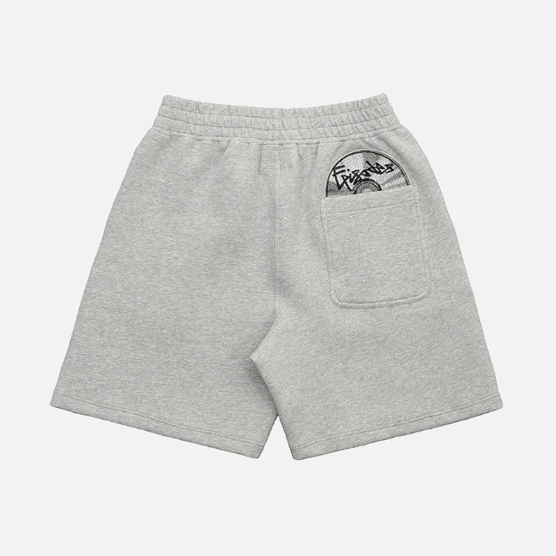 Episodes Tapestry Disc Unisex Baggy Shorts Oversize European American Trendy Streetwear Casual Short Pants Women Loose Sweatpant