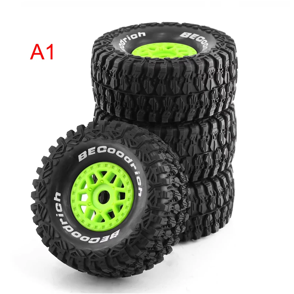 

Набор колес для радиоуправляемых шин Short Course/Desert Truck 1/8 и 1/7 — вездеходные противоскользящие — совместимы с Traxxas Udr/Arrma Mojave/Df7/Fs Atom/Hsp