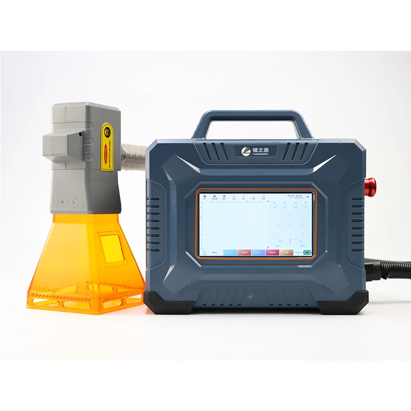 HotHandheld Mini Logam Lazer Ukiran PVC ID Card Printer Ukiran Serat Laser Menandai Mesin