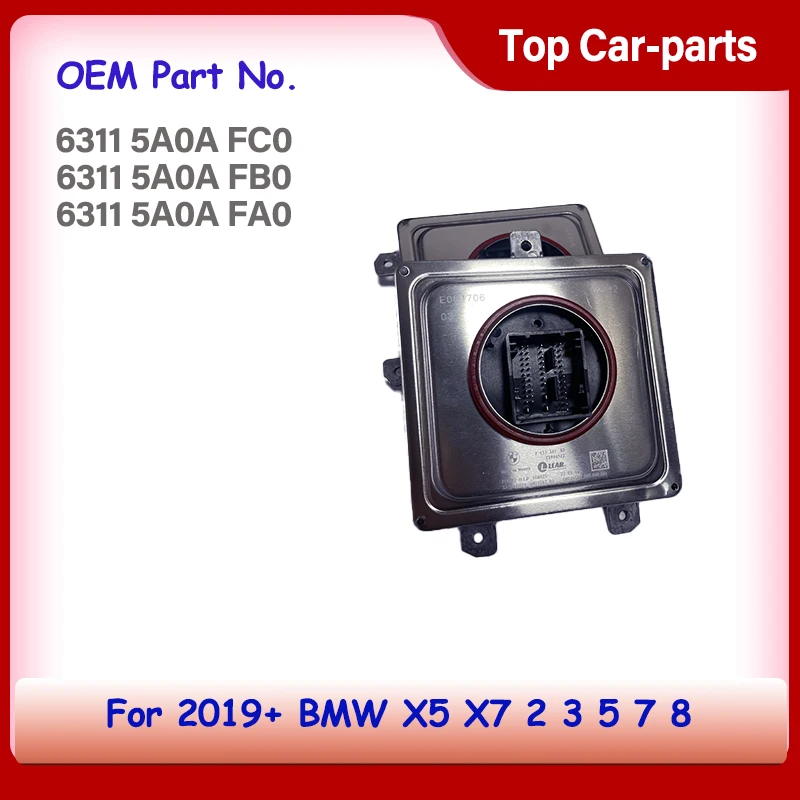 

63115A0AFC0 63115A0AFB0 63115A0AFA0 LED Headlight Control Unit Module Car Accessories Ballast For 2019+ BMW X5 X7 2 3 5 7 8