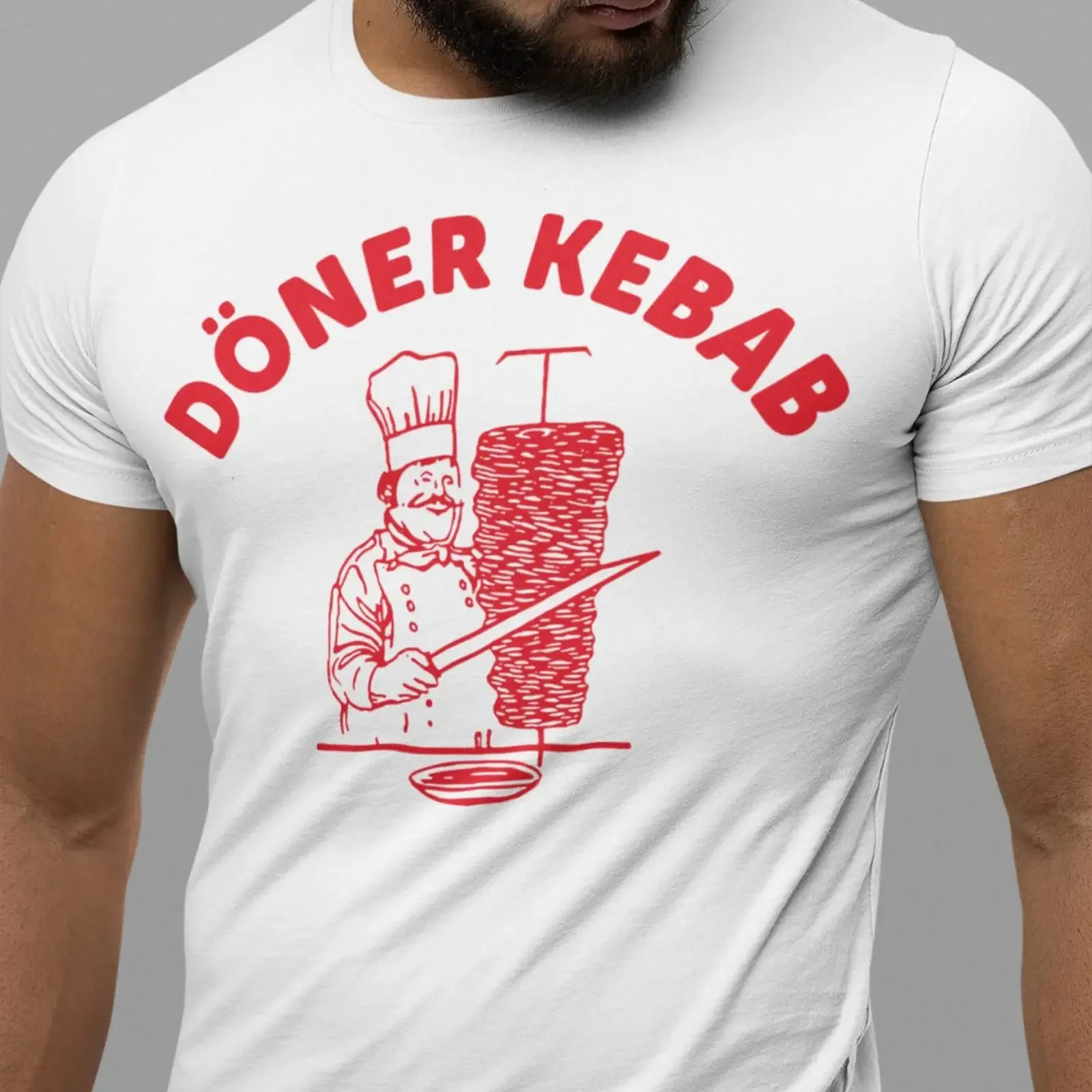 Döner Kebab T Shirt Männer Frauen Funshirt Spruch vintage Washed Slightly Soft streetwear homme Casual Stretched Comfortable