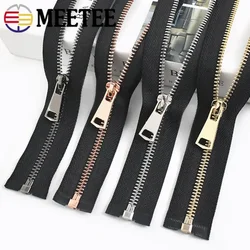 2/5Pcs 5# Metal Zipper for Sewing Auto Lock Zips Open/Close-end Zippers Jacket Garments repair kits DIY Clothing Accessories