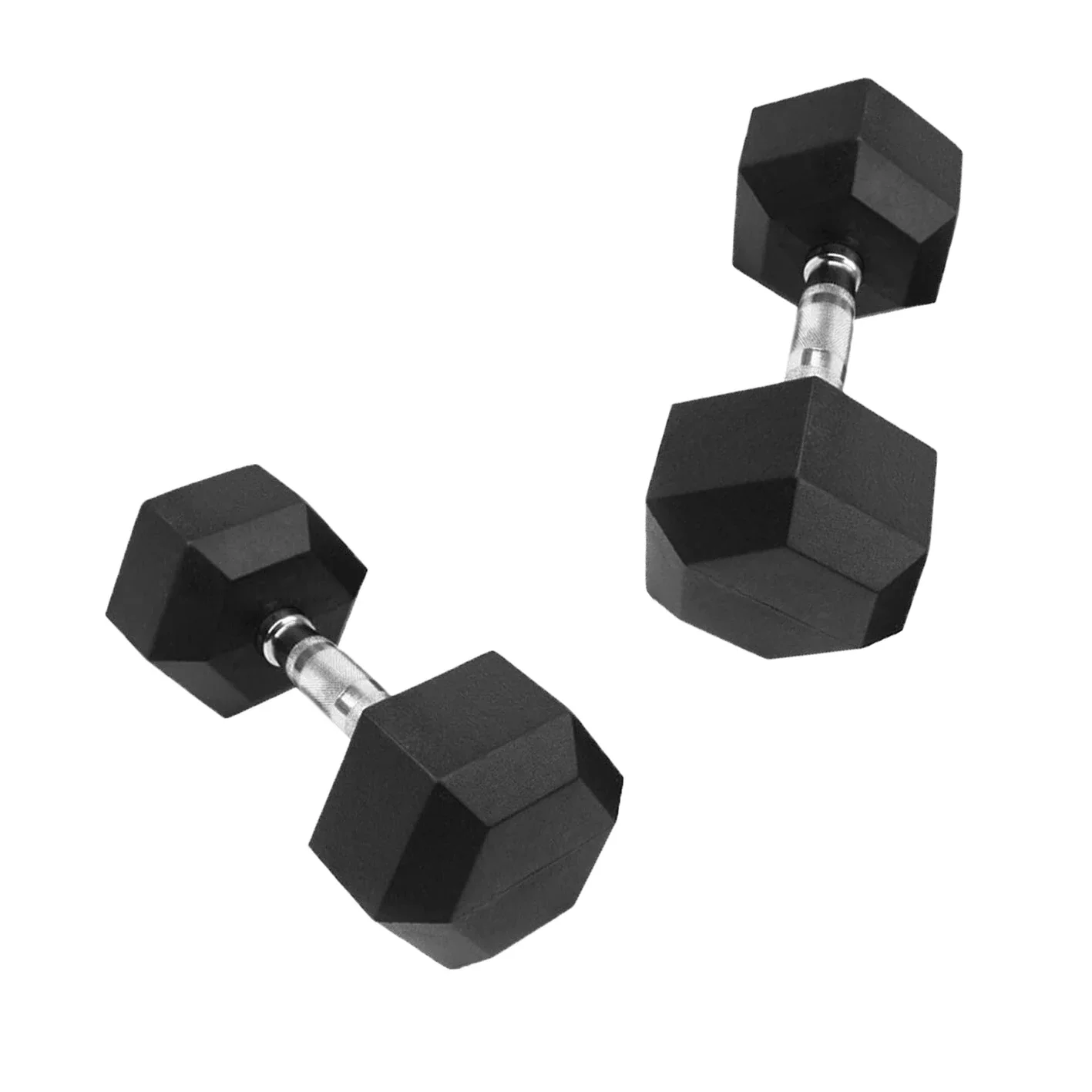 Fitness exercise dumbbell cast iron coated rubber lifting exercise hexagonal dumbbell gym home equipment tools