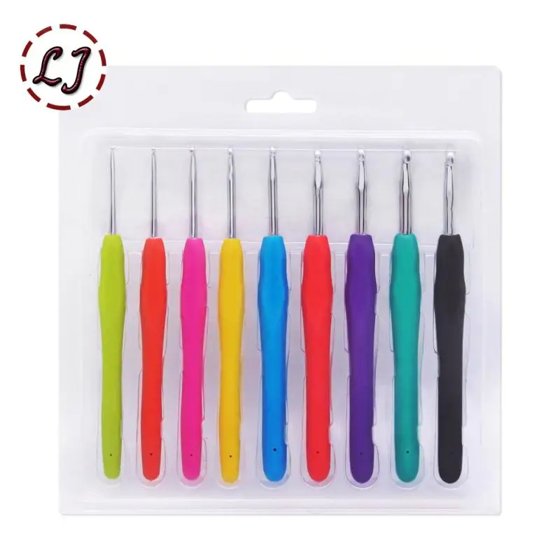 Knitting Crochet Double-headed Silicone Soft Handle Color Crochet Knitting Tool Non-slip Crochet Hook