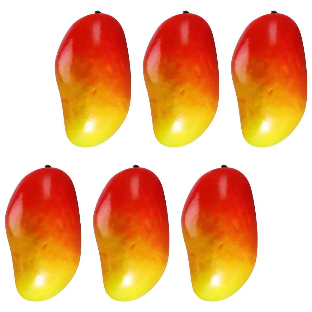 

6Pcs Artificial Fruits Decor Vivid Bright Fine Workmanship Excellent Texture Daily Decoration Photography Props