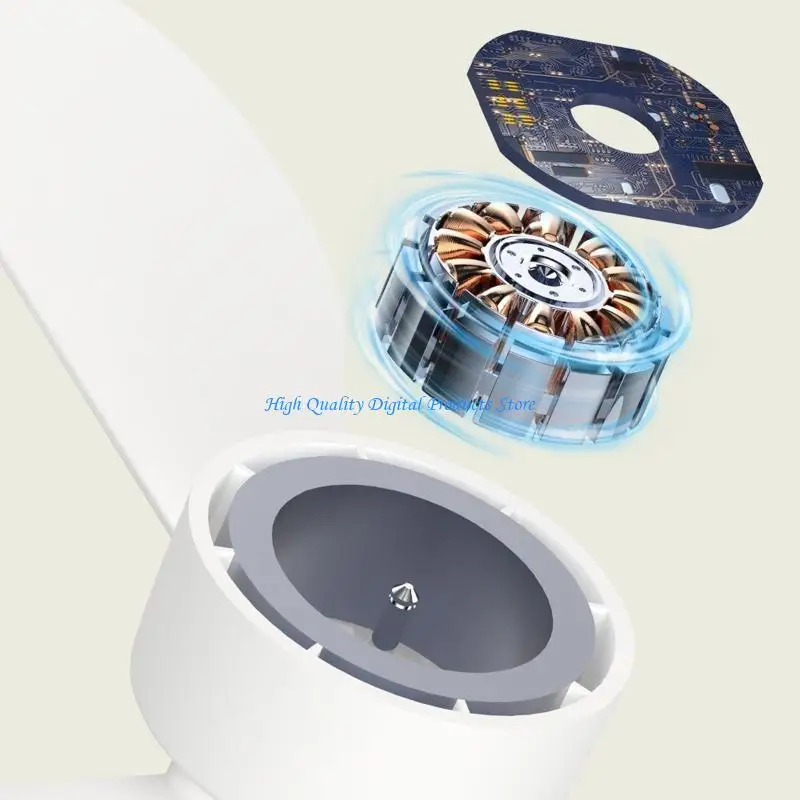 U2JE 2 in 1 Night Light 3-Speed Ceiling Fan Foldable Fan Blade for Car