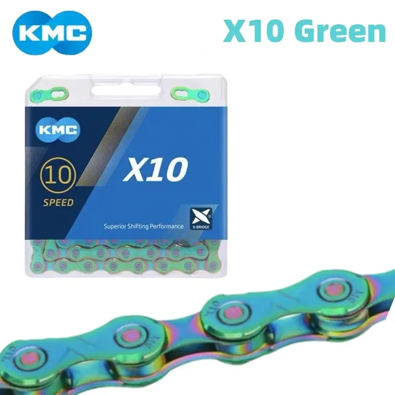 AliExpress KMC Aurora Green X10 X11 X12 Road MTB Bicycle Chain 10/11/12 Speed Color Bicycle Chain Compatible Shimano Sram Bike Parts