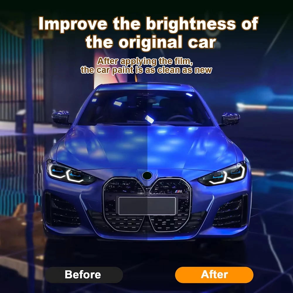 

9Mil TPU Scratch-resistant Car Paint Protection Film For BMW i4 G26 2022 2023 Car Body Transparent Bra Per-cut PPF Kit