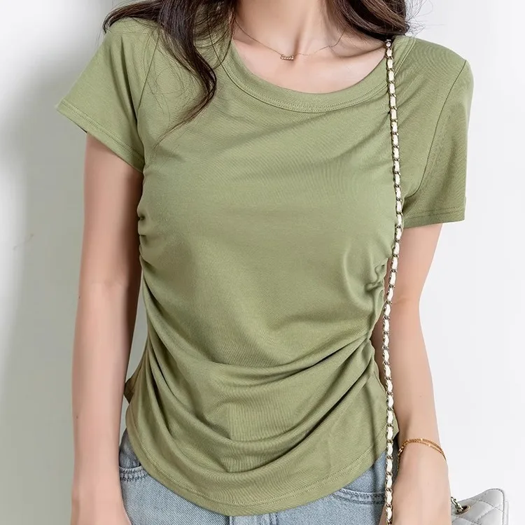

Women's Curved fsved Top with C ortsved Tirt ort Sve Personali Trendy Sle Eighteen Sve Flared Sve