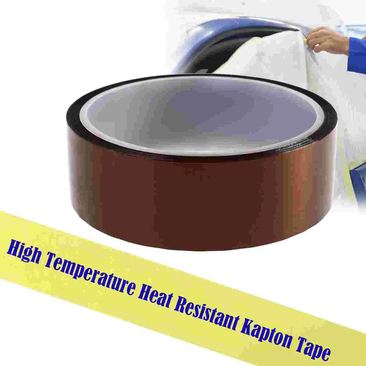 50 mm * 33 m hoge temperatuur tapes hitte tape hittebestendige tape polyimide film thermische tape hoge temperatuur tape (bruin)