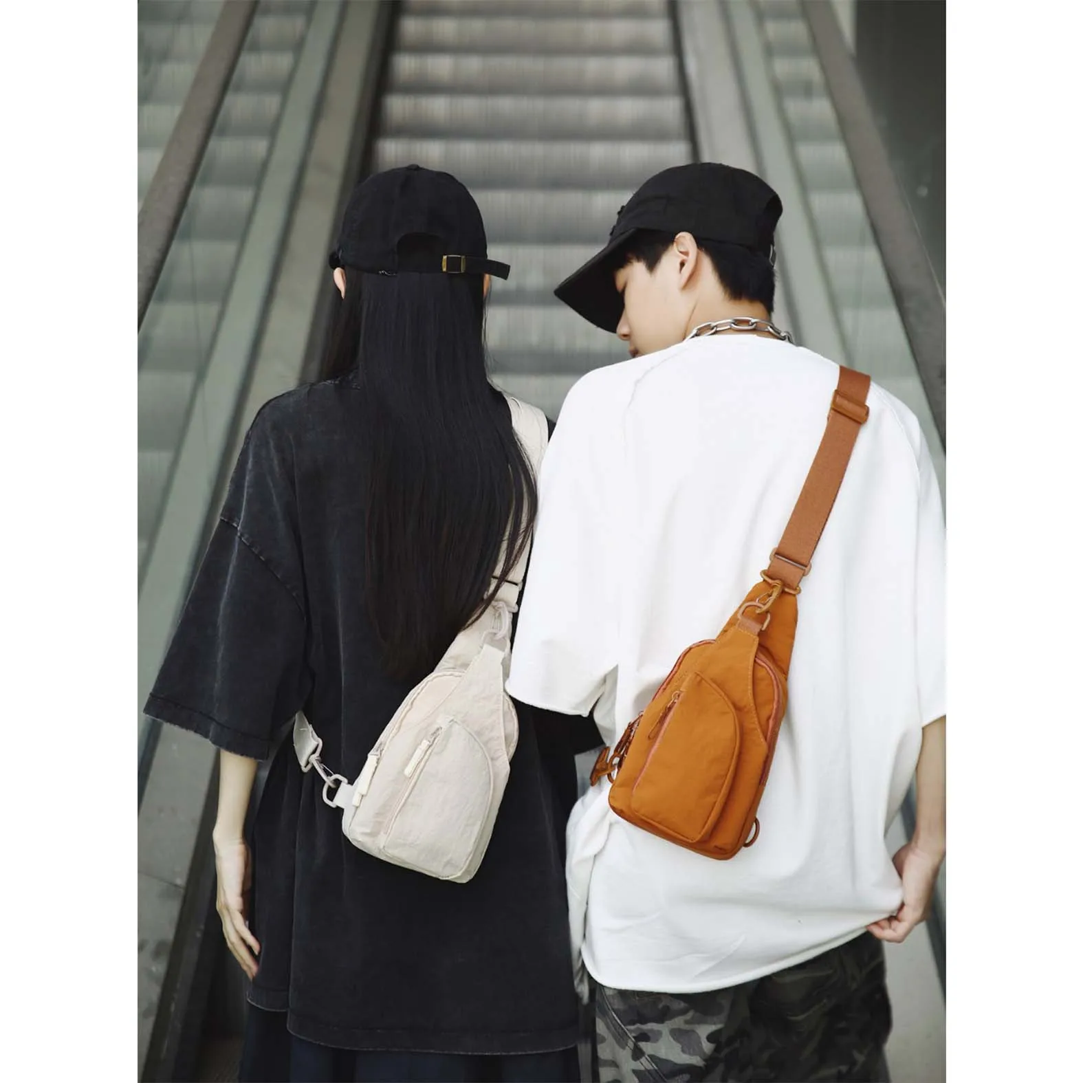 

New trendy brand chest bag, women's single shoulder diagonal cross bag, men's lightweight and versatile outdoor leisure sports m