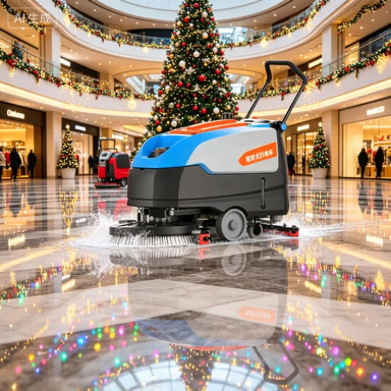

High Quality Ride on Floor Scrubber and Floor Cleaning Machine for Large Area Industrial Floor Washing with Drying Function