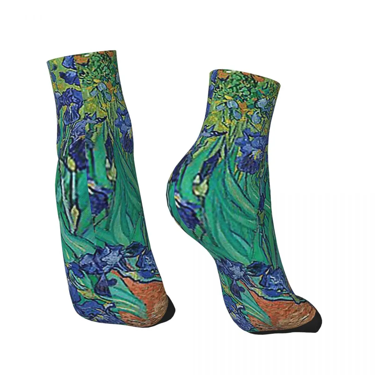 جوارب Irises By Vincent Van Gogh جوارب Harajuku عالية الجودة لجميع المواسم إكسسوارات جوارب هدية عيد ميلاد للجنسين #5