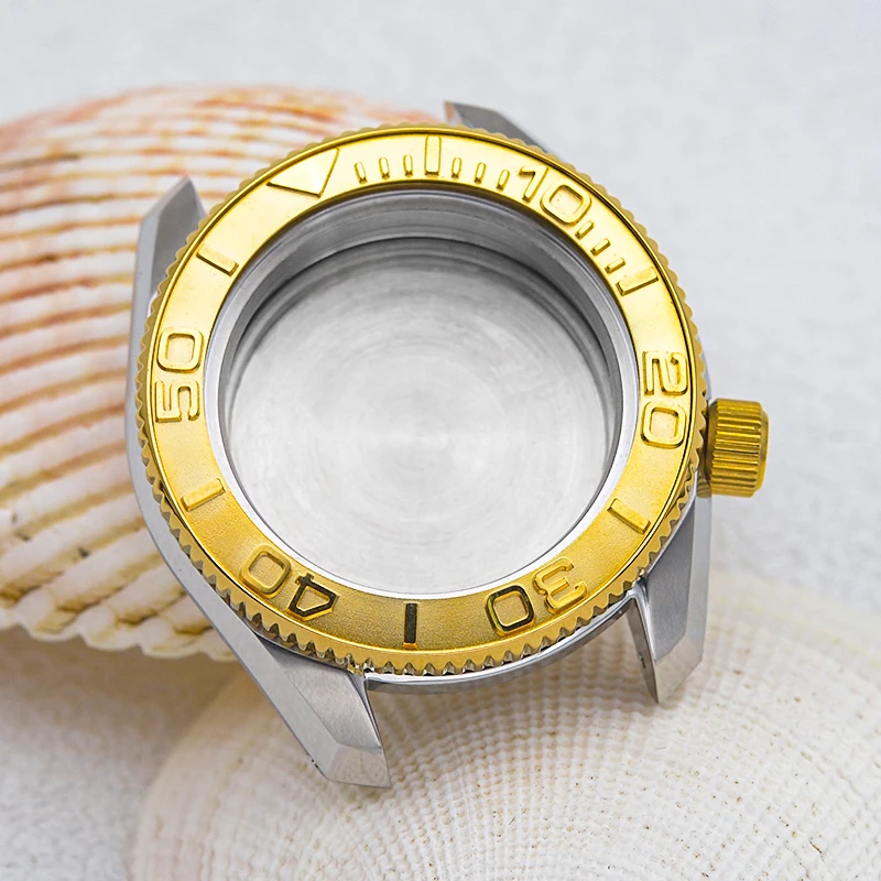 NH35 Case Seiko Bezel Insert SPB185 SPB187 Stainless Steel Watch Case Fit NH35 NH36 Automatic Movement Men Diving Watch Case