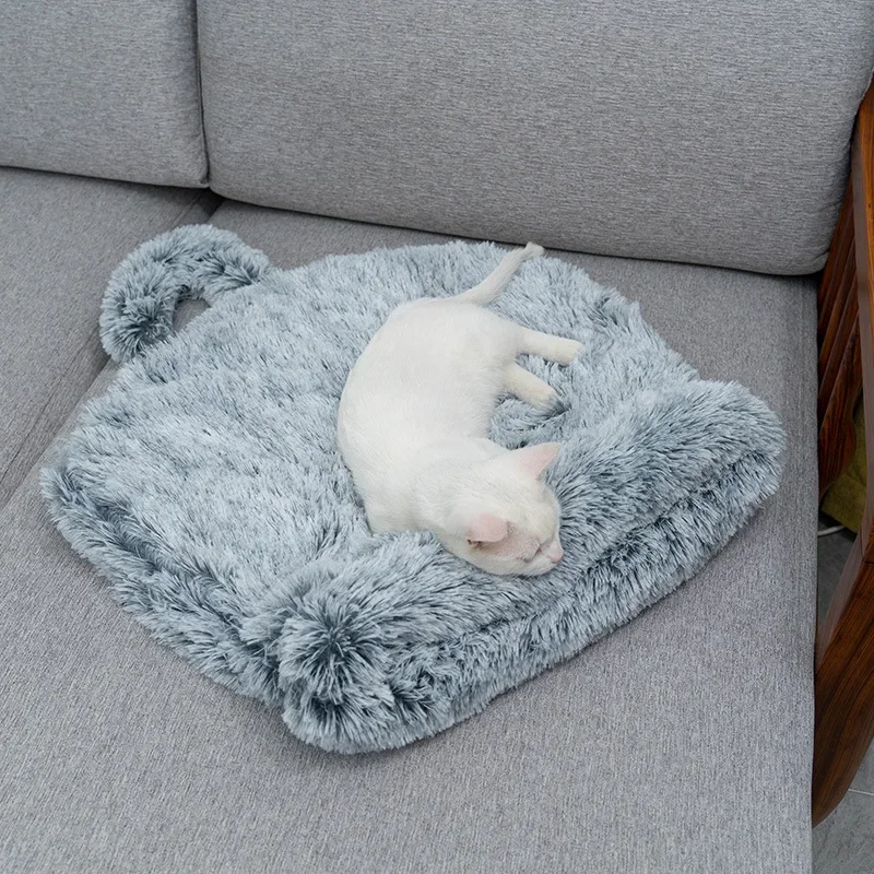 Plush Round Nest Cat Sleeping Bag Autumn and Winter Models Warm Semi-enclosed