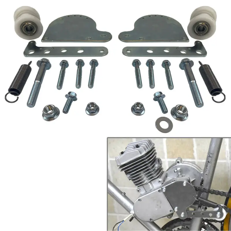 

2X For 49cc 66cc 80cc Engine Motorized Bike Silver Spring Loaded Chain Tensioner