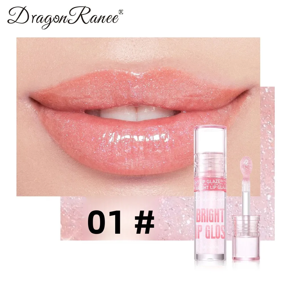 Rouge à lèvres hydratant et scintillant, repulpant, à base d'eau, léger, réduit les ridules, finition miroir, Non collant, longue durée