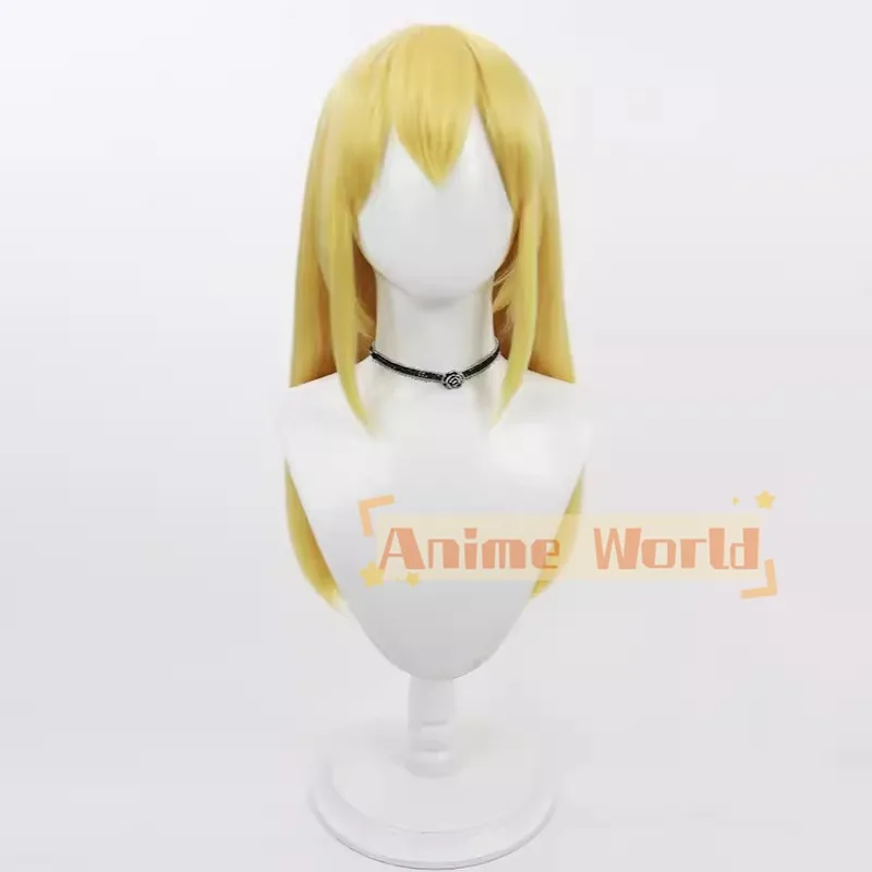 Anime Mashle: Magic and Muscles Lemon Irvine Cosplay Wig Long Golden Yellow Wigs Heat Resistant Synthetic Hair Halloween Party