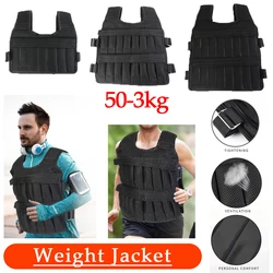 50-3kg Weighted Vest Adjustable Workout Weight Jacket Weighted Exercise Vest for Running Training Workout Jogging Walking