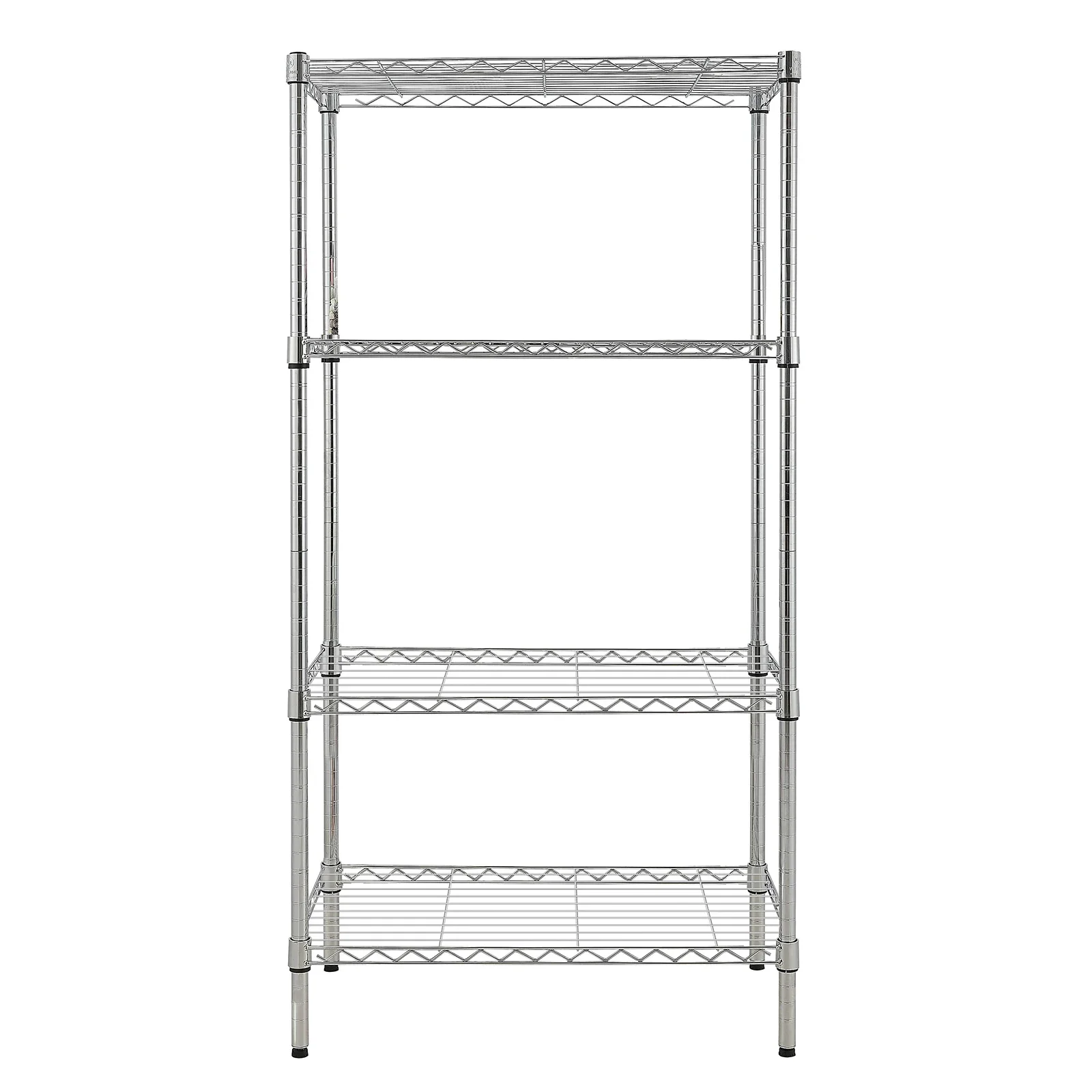 4-Shelf Adjustable Wire Shelving Unit Chrome