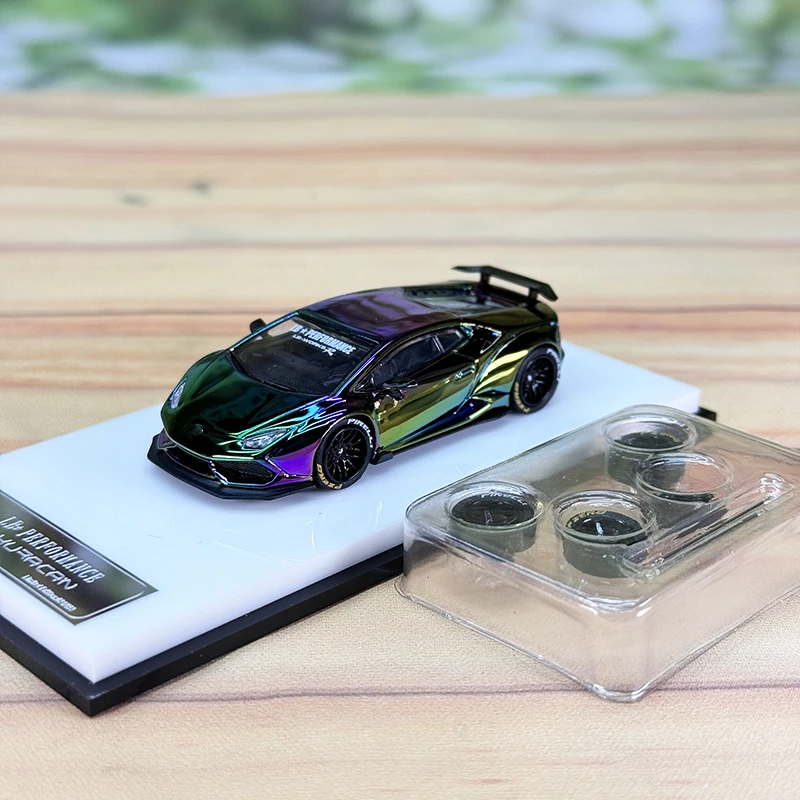 Kingmodel 1:64 electroplated discoloration violet LP700 LP610 alloy automotive model