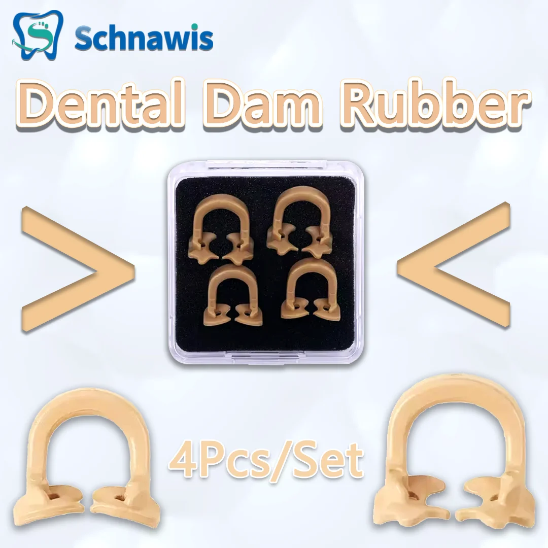 4Pcs/Set Dental Dam Rubber Clamp Sectional Matrix Band Molar Barrier Clips Autoclavable Using with Matrix Forming Sheets