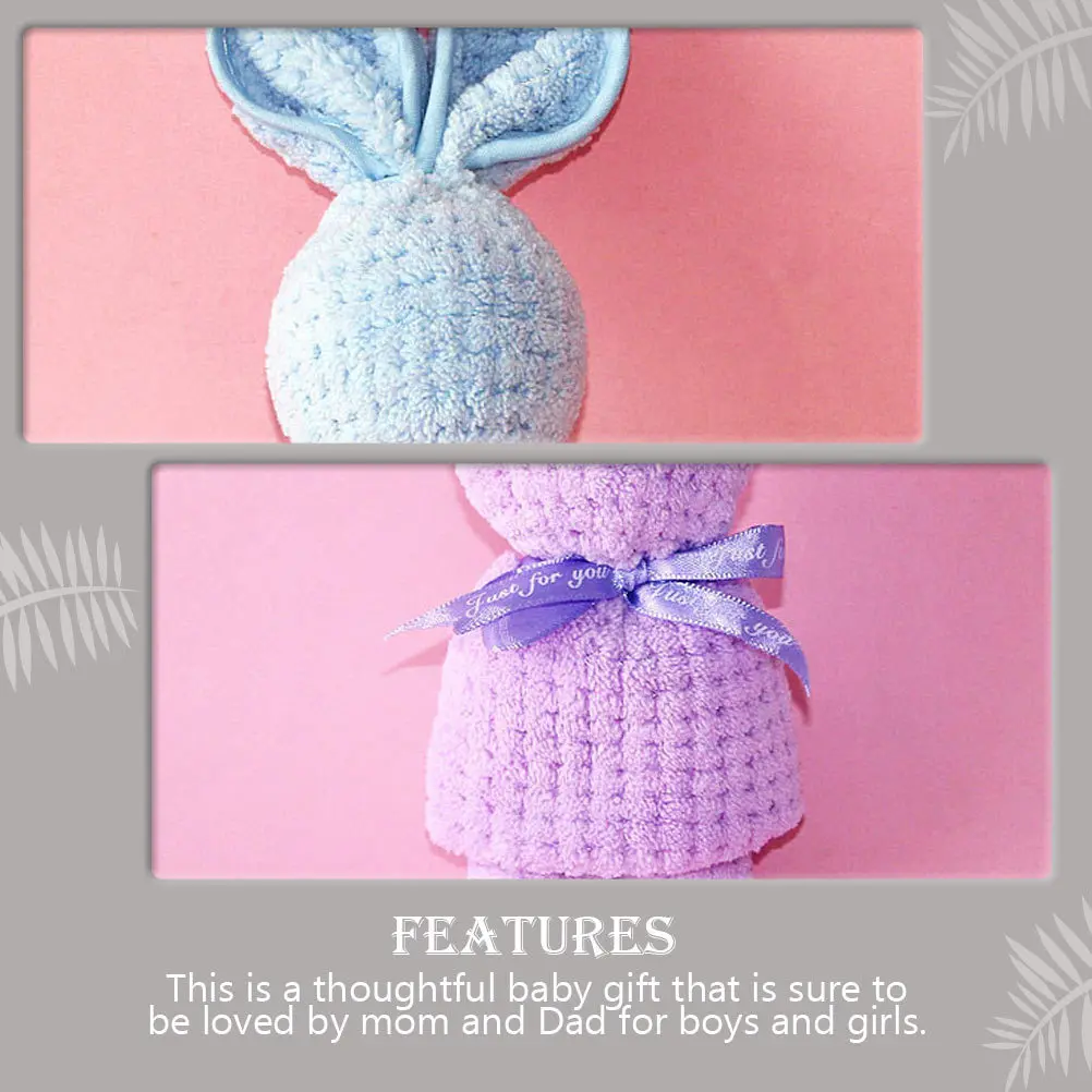 6 قطعة الأرنب سميكة عالية الجودة القماش الجلد ودية تنفس الطفل غسل مجموعة لعيد الفصح هدية أرنب المنزلية متعددة الوظائف