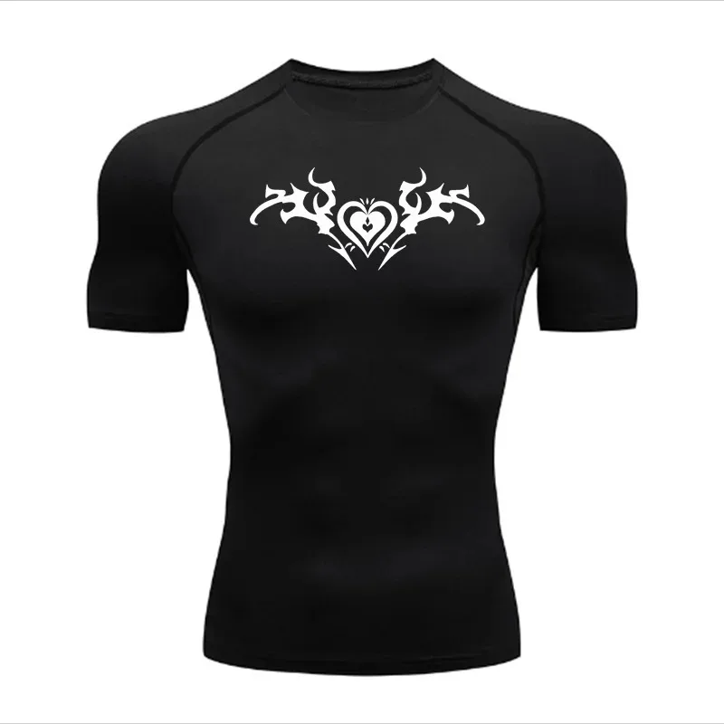 

Fashionable and Minimalist Men Running Tight Fitting Sportswear Short Sleeved Sports High Elasticity Fitness Casual Comfortable