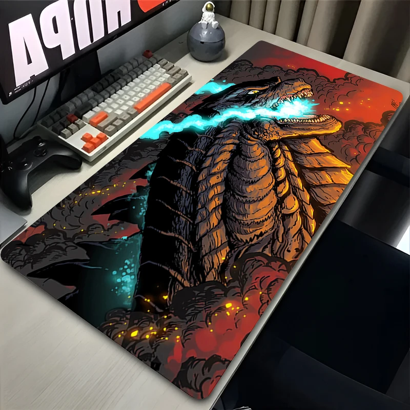 منصات الماوس PC اليابان أنيمي الإرهاب الوحش لوحة المفاتيح ملحقات ألعاب الكمبيوتر المحمول G-godzillaes لوحة الماوس لعبة حصيرة مكتبية باردة