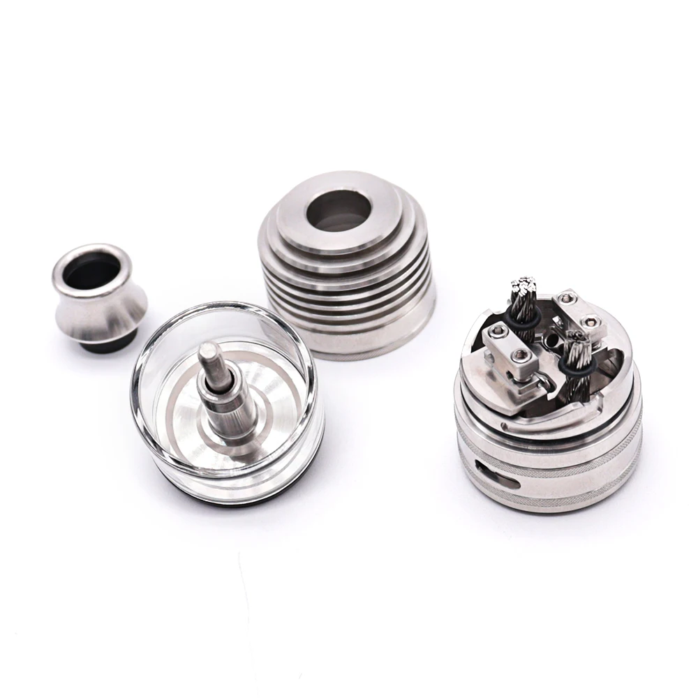Taifun-GX COMPANY TA Vophoon Atomizer, GX RTA, DL, MTL, 316 SS, 23mm, 4ml, Réglage du débit d'air, Remplissage latéral, Simple, Double bobine, Reflowable, Précieux