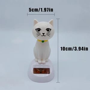 Solar energy decoration, doll swinging the head, decoration of the cat's cat shape, automotive creative automotive gift 12 MAIN SALES SALES DUARKING HEAD - №7