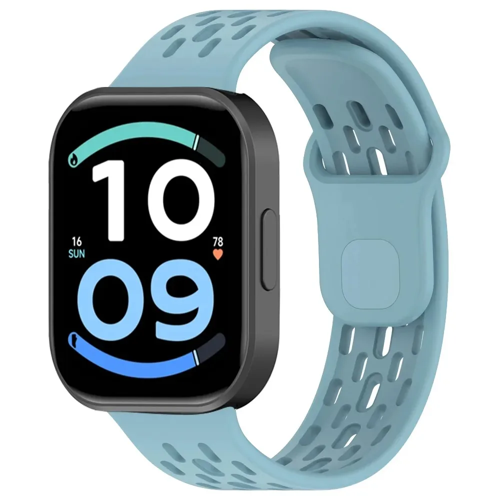 Sport-Silikonarmband für Redmi Watch 6 Active-6 Lite/6 5 4 Atmungsaktiver Stil Verstellbares Armband für Xiaomi Mi Band 10-9-8 Pro – Detail 13